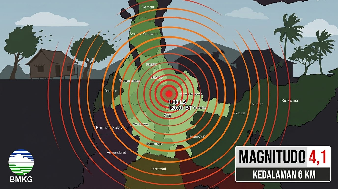 Gempa susulan magnitudo 4,1 guncang Kabupaten Sigi, Sulawesi Tengah, Minggu (21/6). BMKG catat 1.163 gempa susulan pascagempa M6,7, imbau warga waspada/Ilustrasi: Indoragamnewscom
