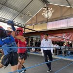 Pertandingan final PORJAR Muaythai Kategori SMA kelas 52 KG