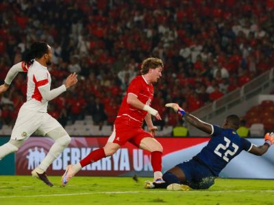 Ole Romeny cetak gol tunggal di menit 12. Timnas Indonesia tutup FIFA Matchday Juni 2026 dengan kemenangan 1-0 atas Mozambik di SUGBK, Selasa (9/6/2026)/Foto: Singgih Wibowo/Indoragamnewscom
