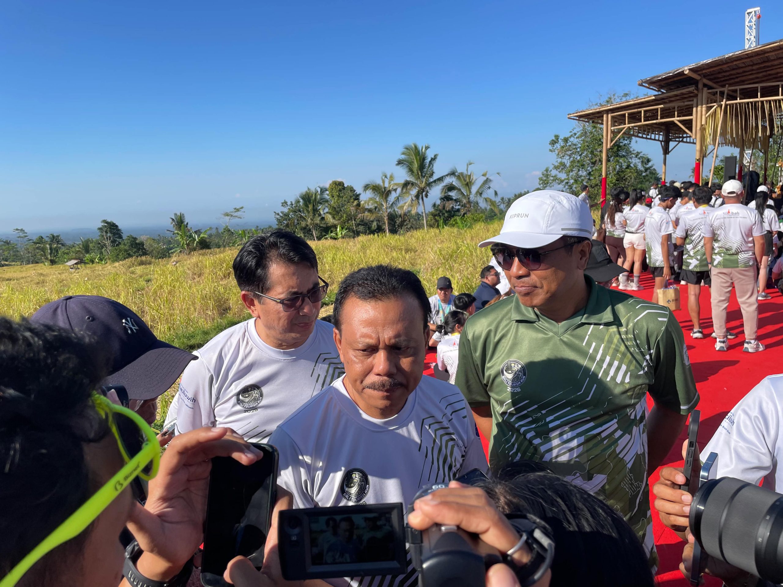Ketua DPD ASITA Bali, I Putu Winastra Jumpa Pers Bali Tourism Run 2026