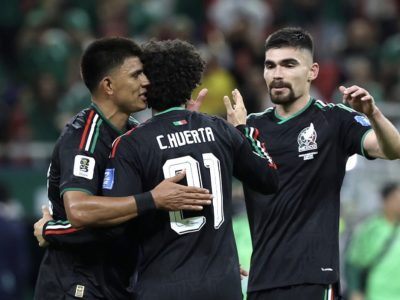 Para pemain Meksiko merayakan gol yang dicetak Luis Romo ke gawang Korea Selatan pada menit ke-48. Laga itu berakhir dengan skor 1-0 untuk kemenangan Meksiko/Foto: Instagram @miseleccionmx