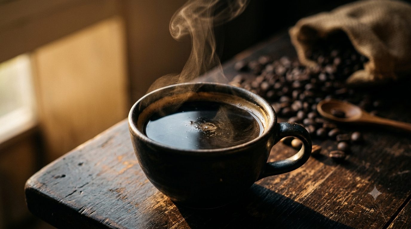 Kopi hitam tanpa gula
