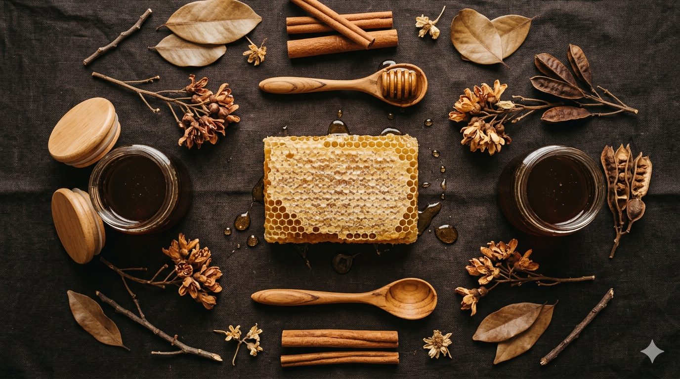 Madu hitam kaya flavonoid, alkaloid, dan mineral. Manfaatnya: atasi impotensi, diabetes, tukak lambung, jaga jantung, kulit, saraf, hingga cegah Alzheimer. Konsumsi 1-2 sendok makan per hari/Ilustrasi: Indoragamnewscom