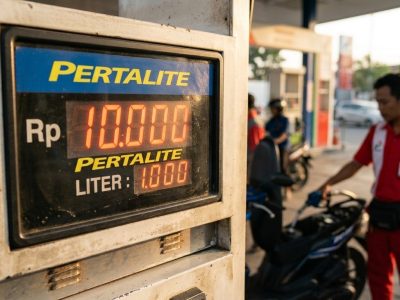 Pemerintah tahan harga Pertalite Rp10.000 per liter dan Biosolar Rp6.800 per liter. Pertamina jamin stok BBM subsidi aman dan melimpah/Ilustrasi: Indoragamnewscom
