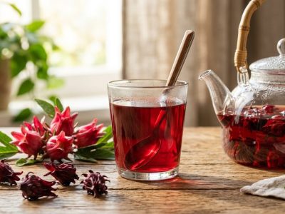 Bunga Rosella kaya vitamin C, kalsium, dan antioksidan. Manfaatnya: tingkatkan imunitas, turunkan tekanan darah, cegah obesitas, jaga kesehatan hati dan jantung/Ilustrasi: Indoragamnewscom