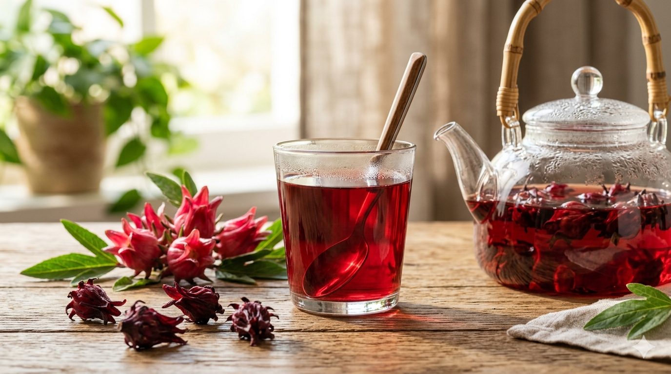 Bunga Rosella kaya vitamin C, kalsium, dan antioksidan. Manfaatnya: tingkatkan imunitas, turunkan tekanan darah, cegah obesitas, jaga kesehatan hati dan jantung/Ilustrasi: Indoragamnewscom