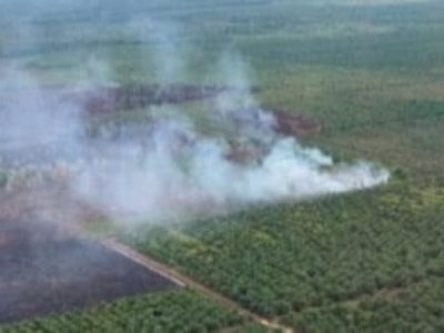 Polda Aceh dan BPBA patroli udara pantau titik karhutla di wilayah barat selatan Aceh menggunakan helikopter AW 169/Foto: Humas Polda Aceh