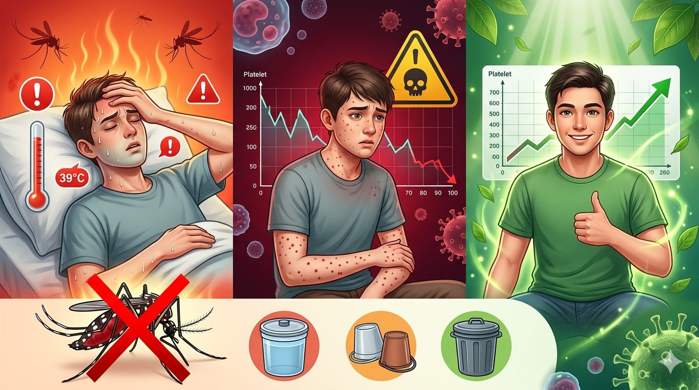 Kemenkes ingatkan bahaya fase kritis DBD yang terjadi saat demam mulai turun. Masyarakat diminta tidak terkecoh dan segera cari pertolongan medis/Ilustrasi: Indoragamnewscom