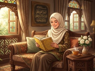 Imam Al-Ghazali merinci enam belas adab istri terhadap suami dalam kitab Al-Adab fid Din, dari menjaga rasa malu hingga menampakkan rasa gembira saat bertemu/Ilustrasi: Indoragamnewscom
