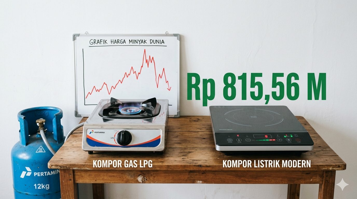 Anggota Komisi XII DPR Eddy Soeparno dorong transisi kompor listrik. Kementerian ESDM usulkan anggaran Rp815,56 miliar untuk program ini di RAPBN 2027/Ilustrasi: Indoragamnewscom