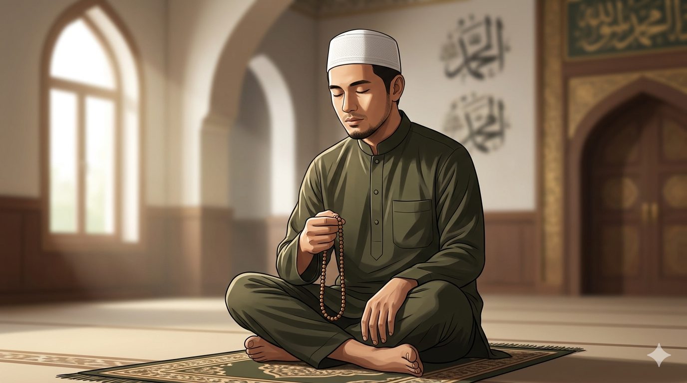 Kesehatan mental dalam Islam mencakup tawakal, dzikir, dan salat sebagai cara menjaga keseimbangan jiwa/Ilustrasi: Indoragamnewscom