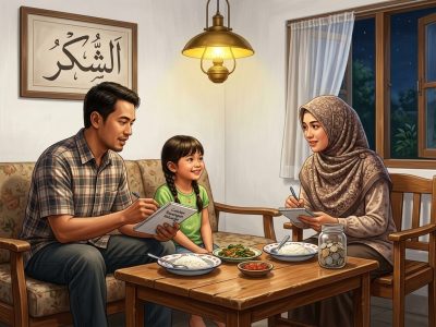 Sikap positif bagi suami istri menghadapi kesulitan ekonomi: dari syukur, sabar, hingga mencari solusi bersama agar keluarga tetap harmonis/Ilustrasi: Indoragamnewscom