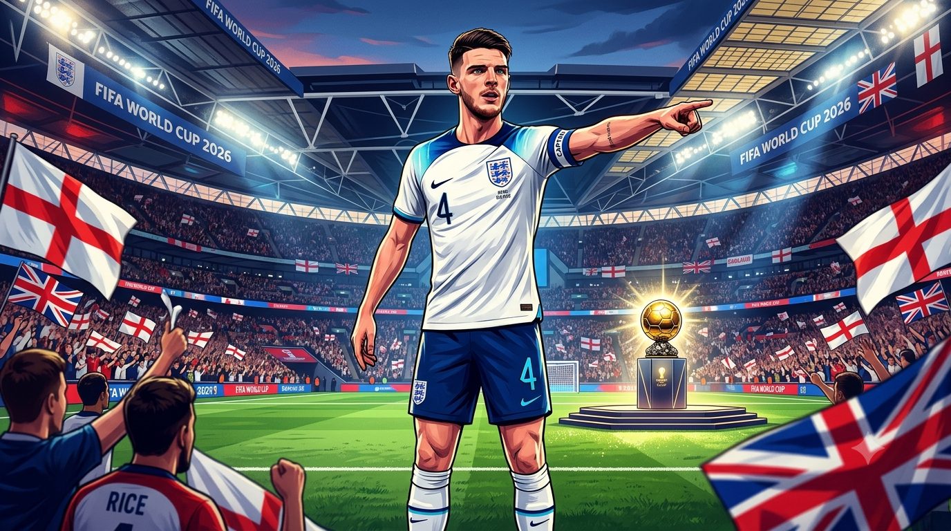 Declan Rice dinilai layak masuk kandidat Ballon d'Or.