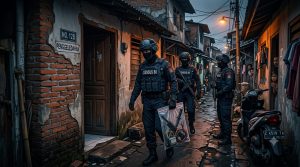 Densus 88 geledah rumah kontrakan di Tasikmalaya usai ledakan di Dadaha. Amankan senapan angin, belati, dan komponen bahan peledak rakitan. 3 orang diamankan/Ilustrasi: Indoragamnewscom