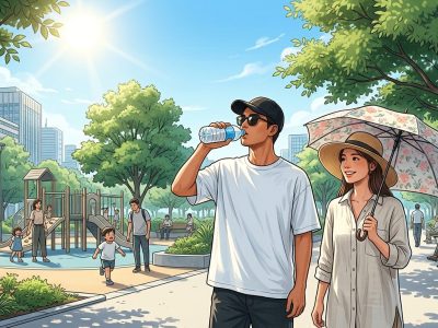 Kenali 5 langkah lindungi diri dari dehidrasi dan heat stroke, serta siapa kelompok paling rentan/Ilustrasi: Indoragamnewscom/Gemini