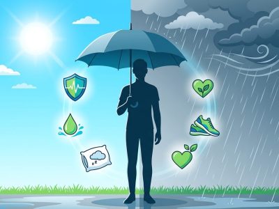 Ikuti 5 tips sehat di musim pancaroba: gaya hidup sehat, hidrasi, istirahat, olahraga, dan jaga kesehatan mental/Ilustrasi: Indoragamnewscom