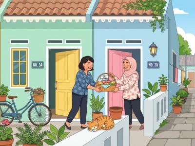 Adab bertetangga dalam Islam berdasarkan Al-Quran dan hadits/Ilustrasi: Indoragamnewscom/Gemini
